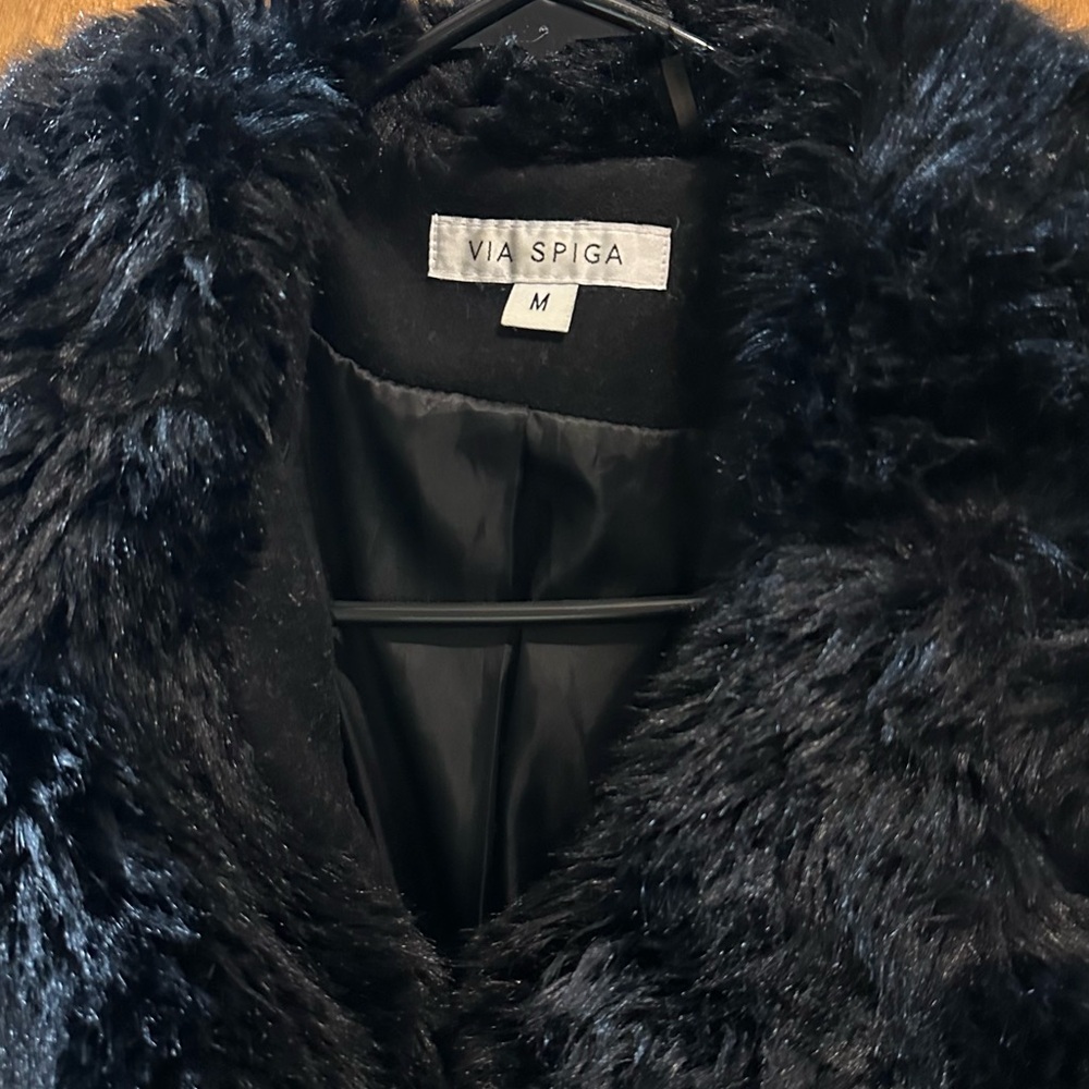 Faux fur coat